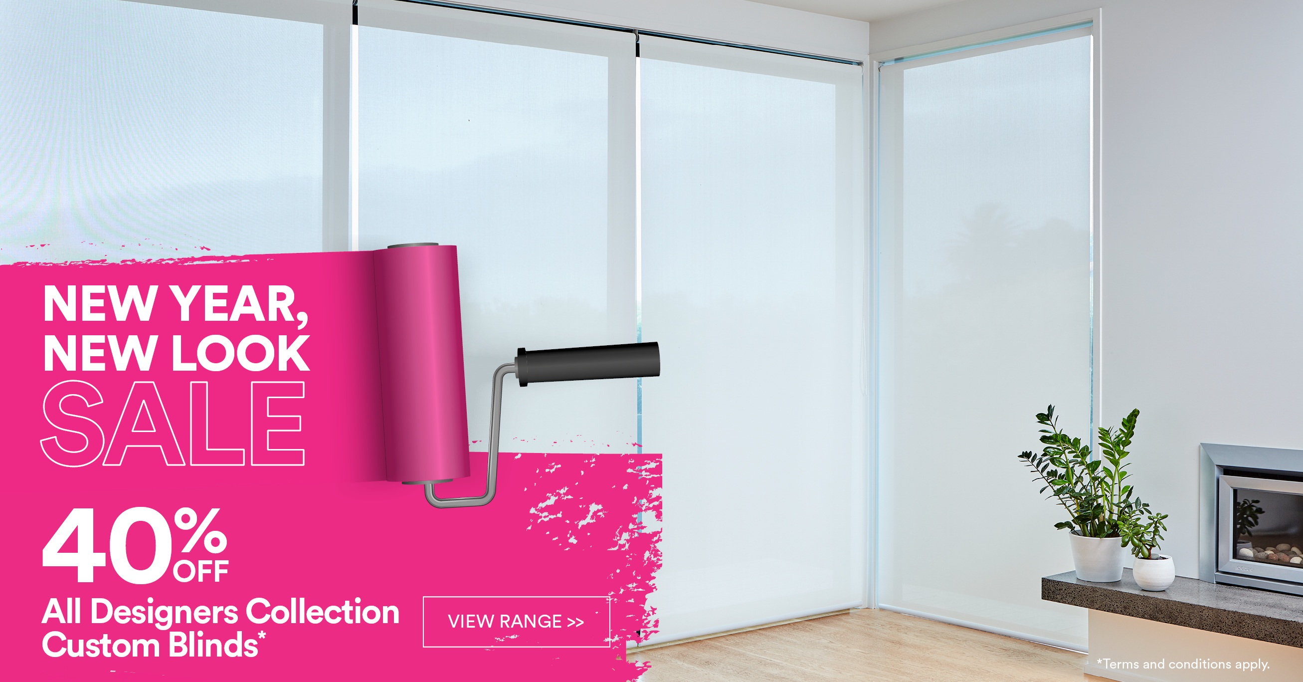 40% off All Designers Collection Custom Blinds*